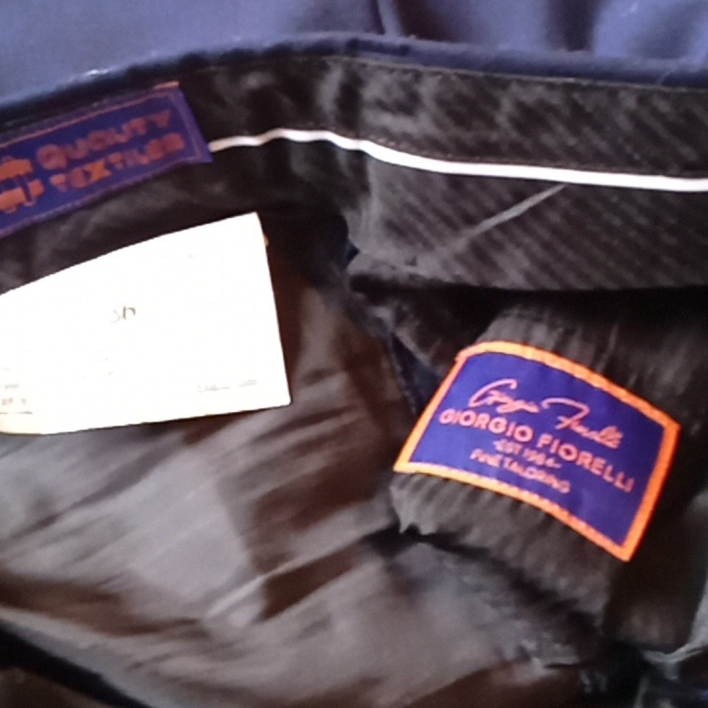Giorgio Fiorelli Designer Button And Clasp Fly Trousers Leisure Worn Once 36/30 - Picture 2 of 4